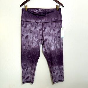 Balance Collection Women's Purple Tie-Dye Leggings